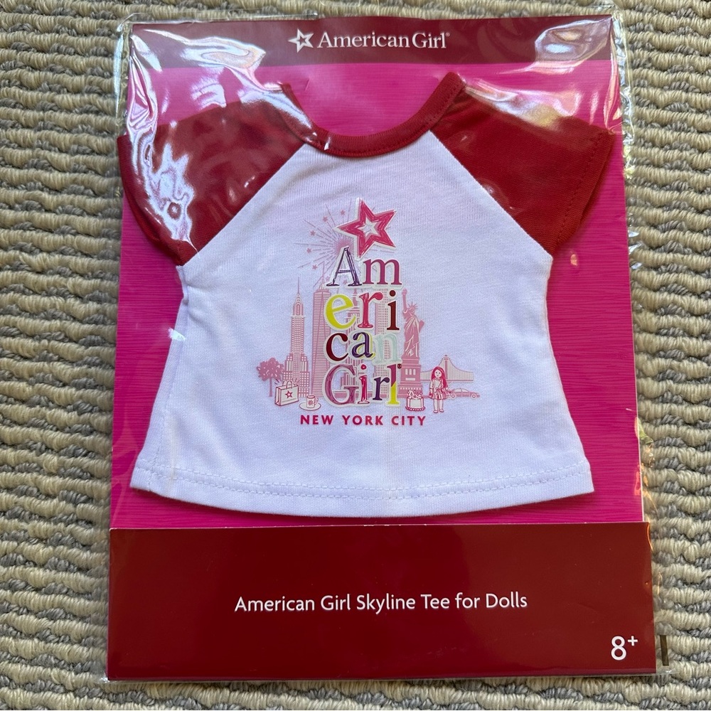 NWT American Girl New York City T-shirt Skyline Tee for Dolls
